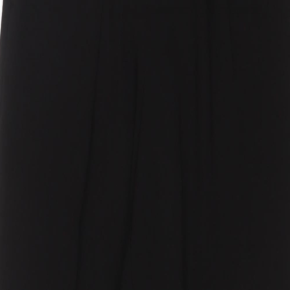 New Look Womens Black Polyester Trousers Size 10 L29 in Regular Drawstring