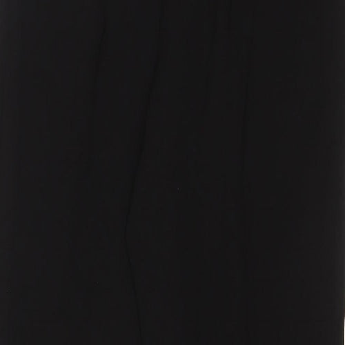 New Look Womens Black Polyester Trousers Size 10 L29 in Regular Drawstring