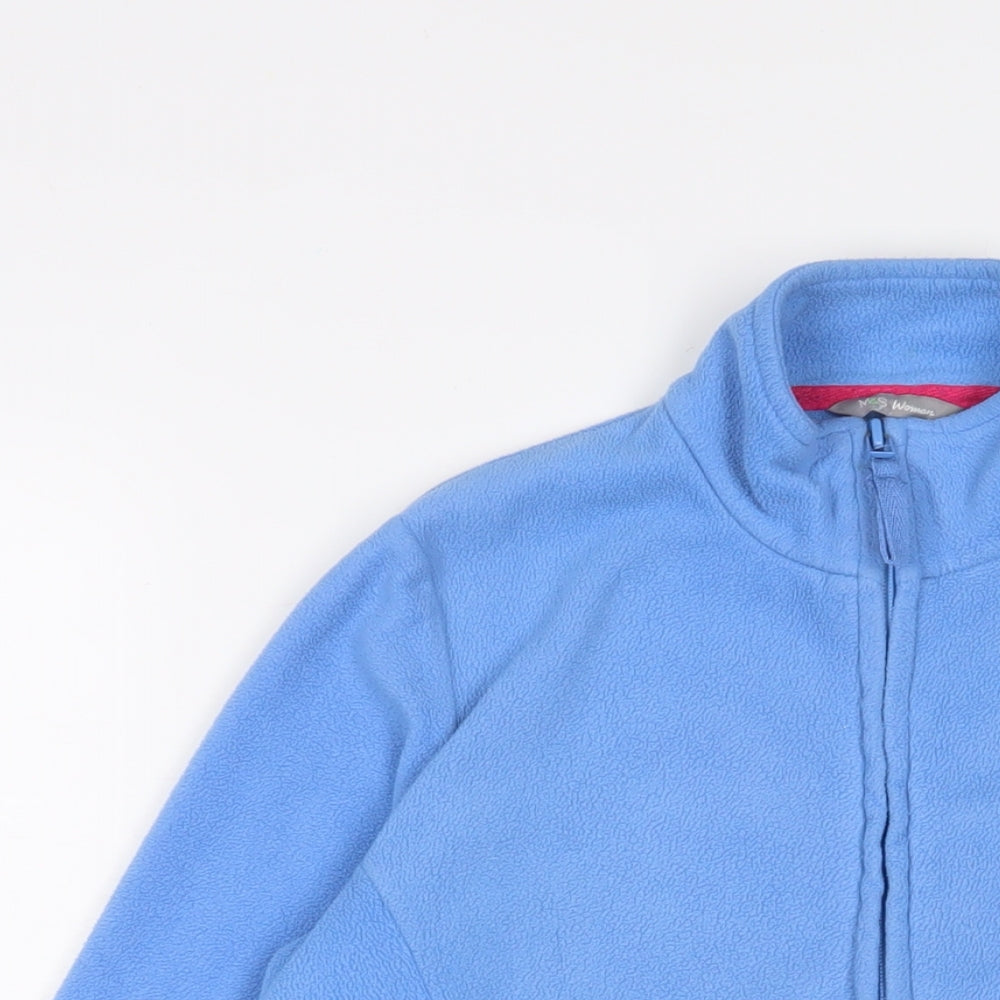 Marks and Spencer Womens Blue Jacket Size 12 Zip