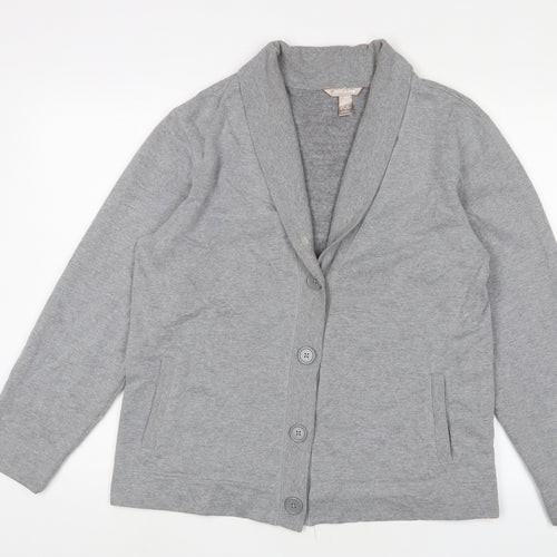 White Stag Womens Grey Jacket Blazer Size 12 Button