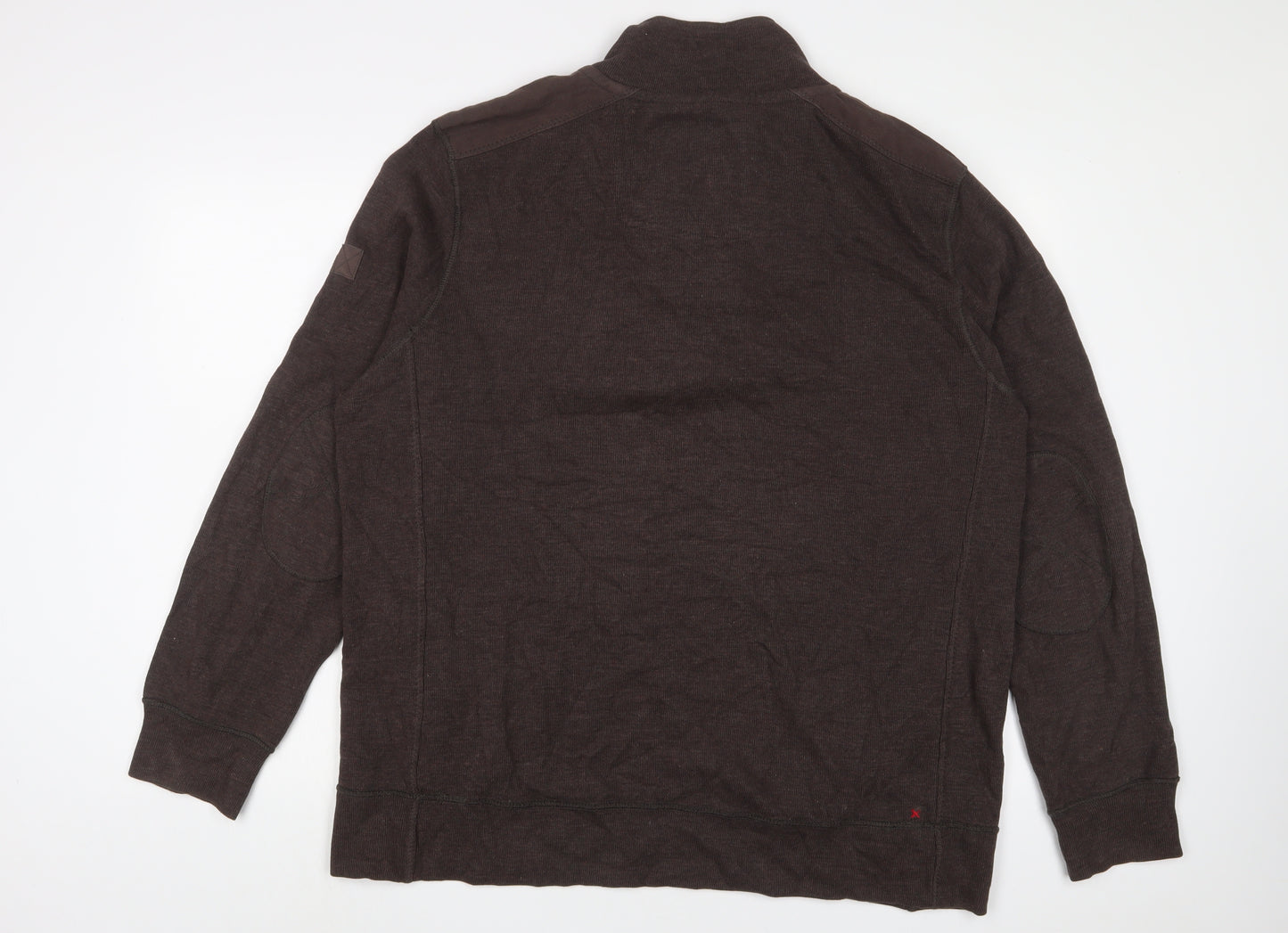 Fat Face Mens Brown Cotton Pullover Sweatshirt Size XL - Embroidered