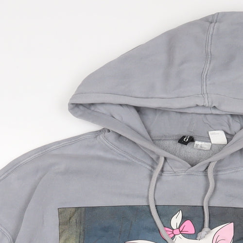 The Aristocats Womens Grey Cotton Pullover Hoodie Size XL Pullover