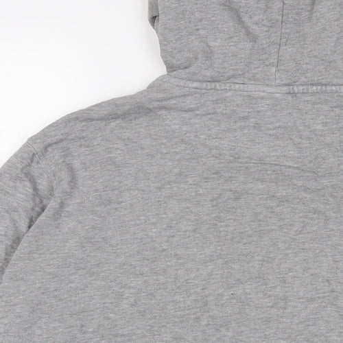 ASOS Womens Grey Cotton Full Zip Hoodie Size 10 Zip