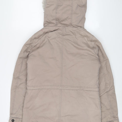 onluy Womens Pink Parka Coat Size S Zip