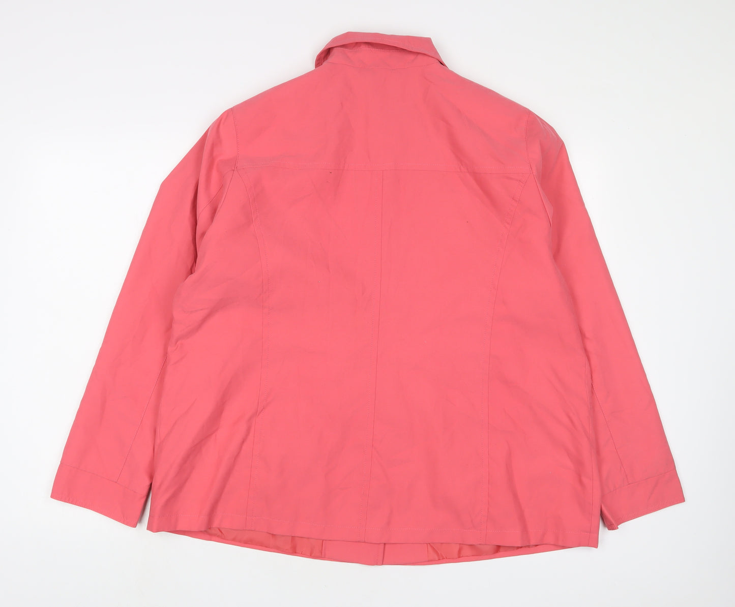 marks and Womens Pink Jacket Size 22 Button