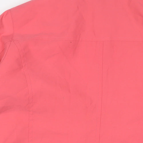 marks and Womens Pink Jacket Size 22 Button