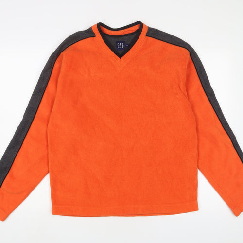 Gap Mens Orange Polyester Pullover Sweatshirt Size S