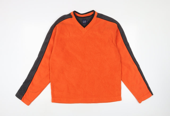 Gap Mens Orange Polyester Pullover Sweatshirt Size S