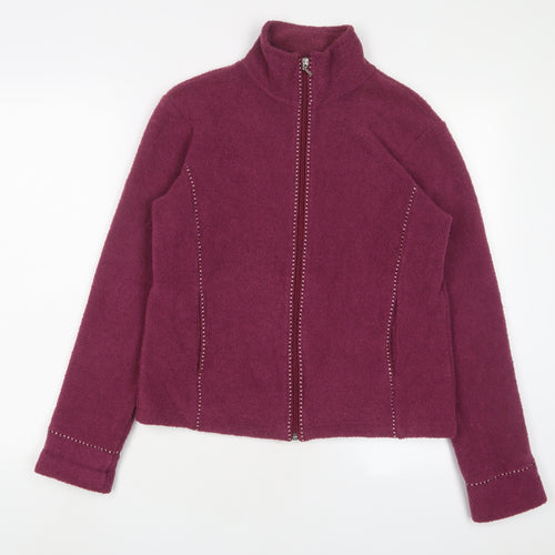 NEXT Womens Purple Jacket Size 12 Zip