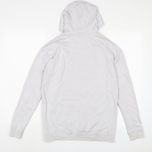 Marks and Spencer Boys White Cotton Pullover Hoodie Size 14-15 Years Pullover