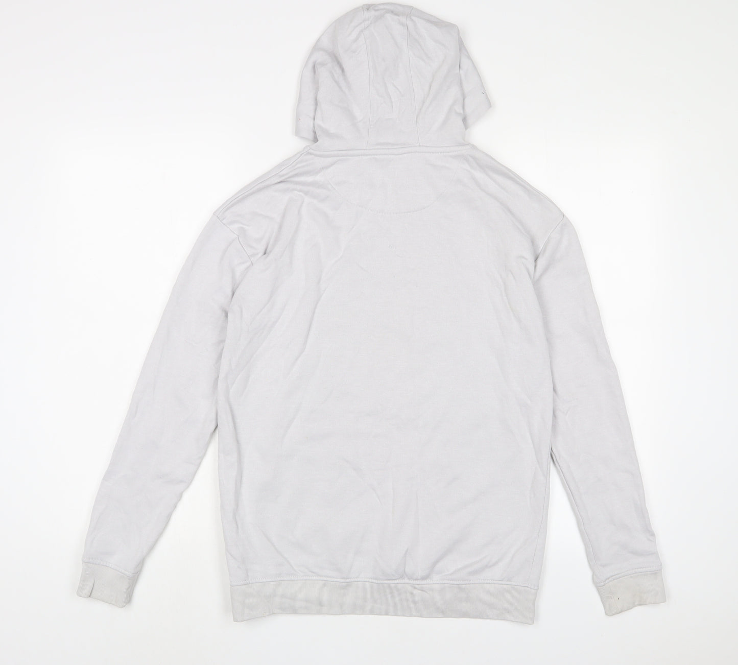 Marks and Spencer Boys White Cotton Pullover Hoodie Size 14-15 Years Pullover
