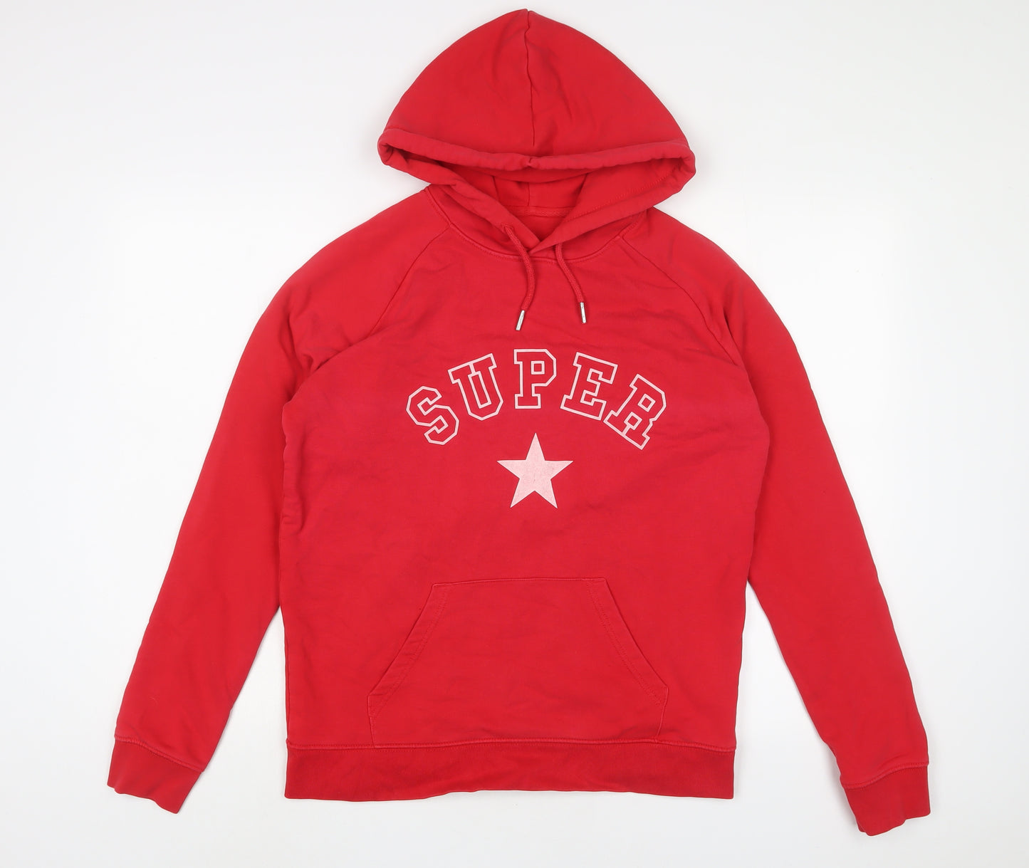 WILD STAR Womens Red Cotton Pullover Hoodie Size L Pullover