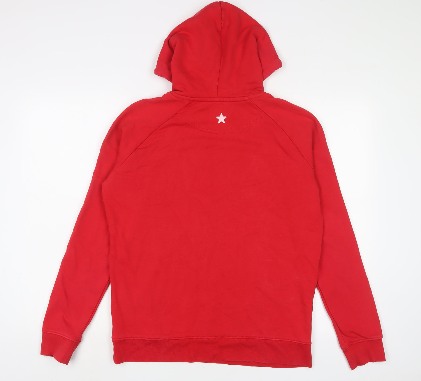 WILD STAR Womens Red Cotton Pullover Hoodie Size L Pullover
