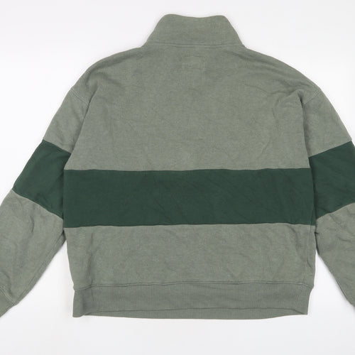 American Eagle Outfitters Mens Green Cotton Pullover Sweatshirt Size M