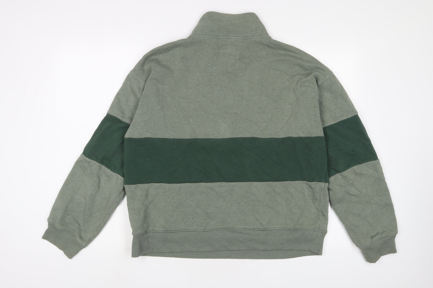 American Eagle Outfitters Mens Green Cotton Pullover Sweatshirt Size M