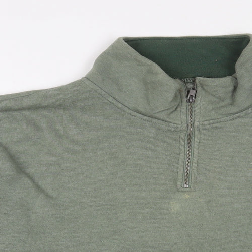 American Eagle Outfitters Mens Green Cotton Pullover Sweatshirt Size M