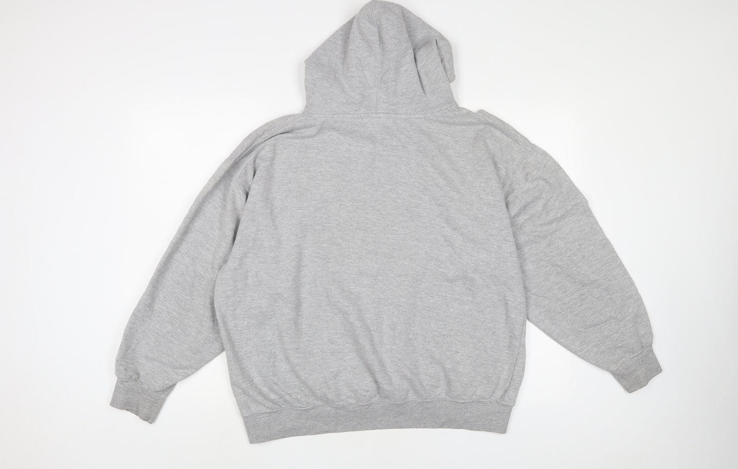 U.S Apparel Mens Grey Cotton Pullover Hoodie Size M