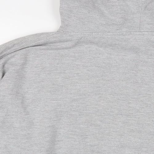 U.S Apparel Mens Grey Cotton Pullover Hoodie Size M