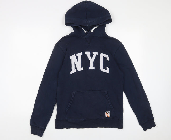 H&M Boys Black Cotton Pullover Hoodie Size 12-13 Years Pullover - NYC