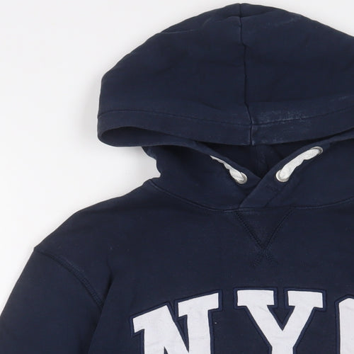H&M Boys Black Cotton Pullover Hoodie Size 12-13 Years Pullover - NYC