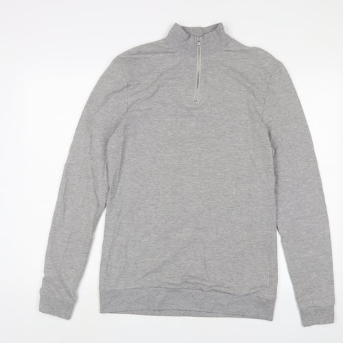 ASOS Mens Grey Cotton Pullover Sweatshirt Size L