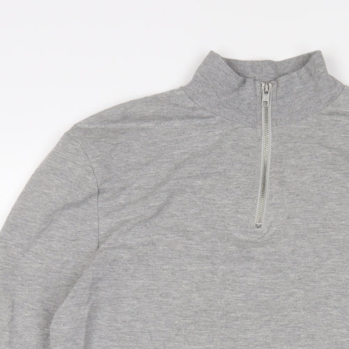 ASOS Mens Grey Cotton Pullover Sweatshirt Size L