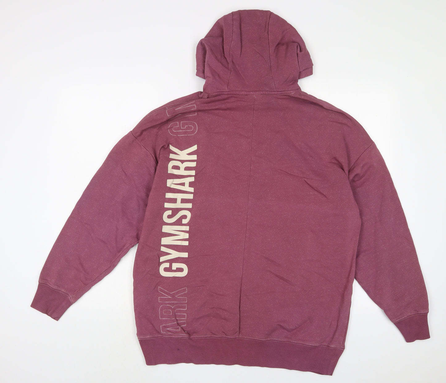 Gymshark Womens Purple Cotton Pullover Hoodie Size S Pullover