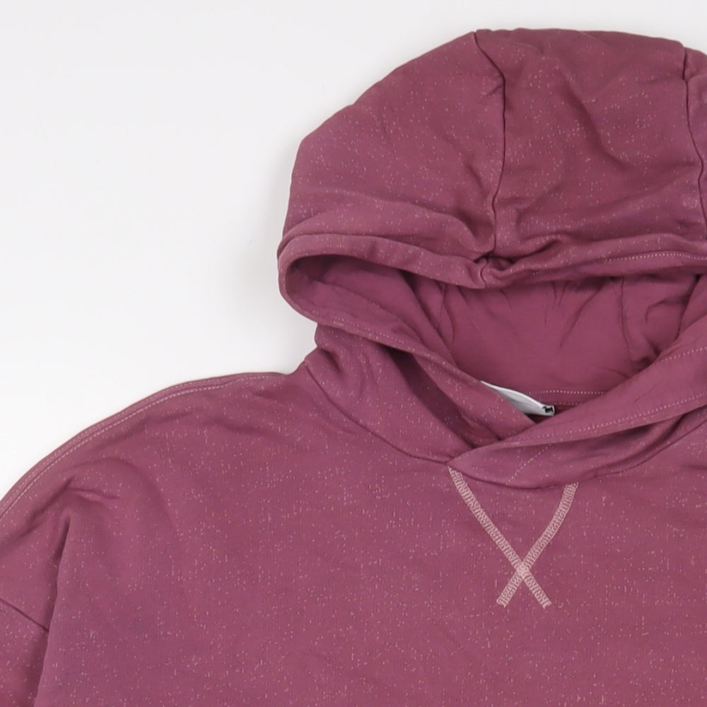 Gymshark Womens Purple Cotton Pullover Hoodie Size S Pullover