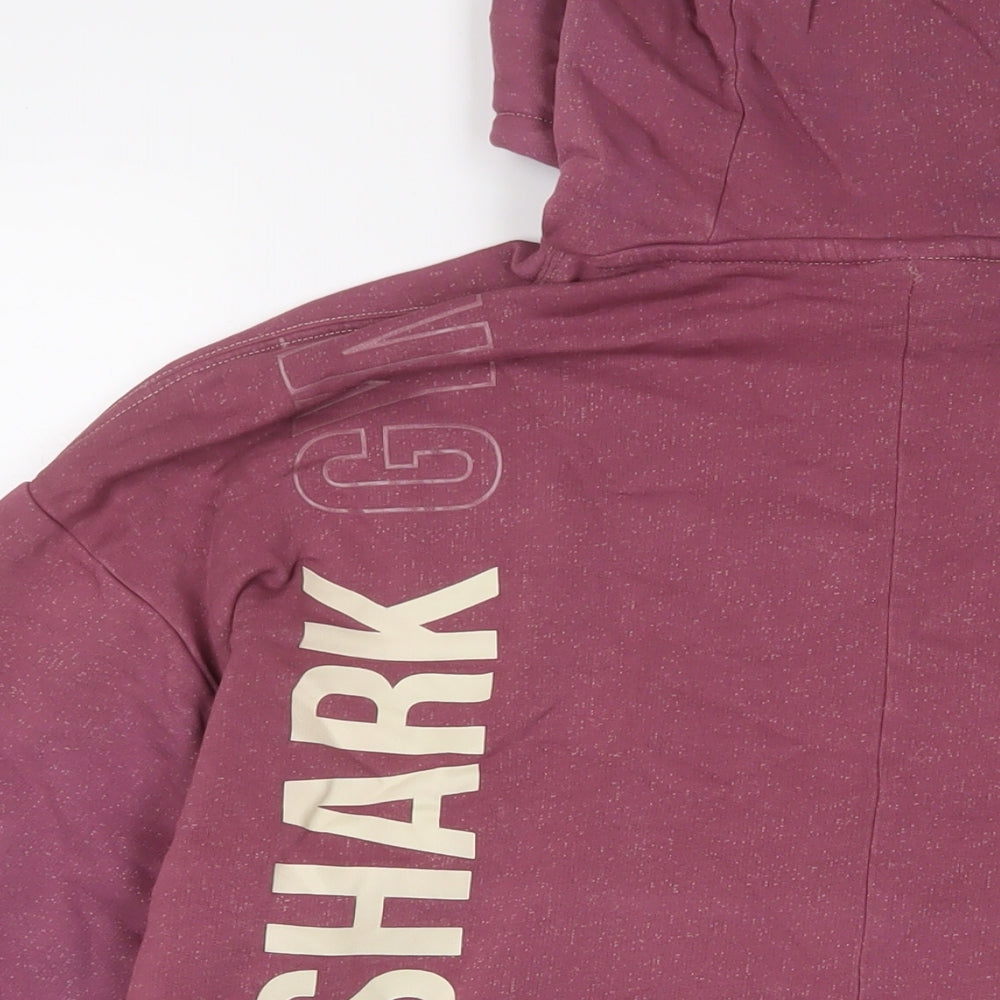 Gymshark Womens Purple Cotton Pullover Hoodie Size S Pullover