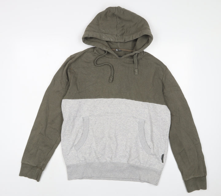 French Connection Mens Grey Cotton Pullover Hoodie Size M