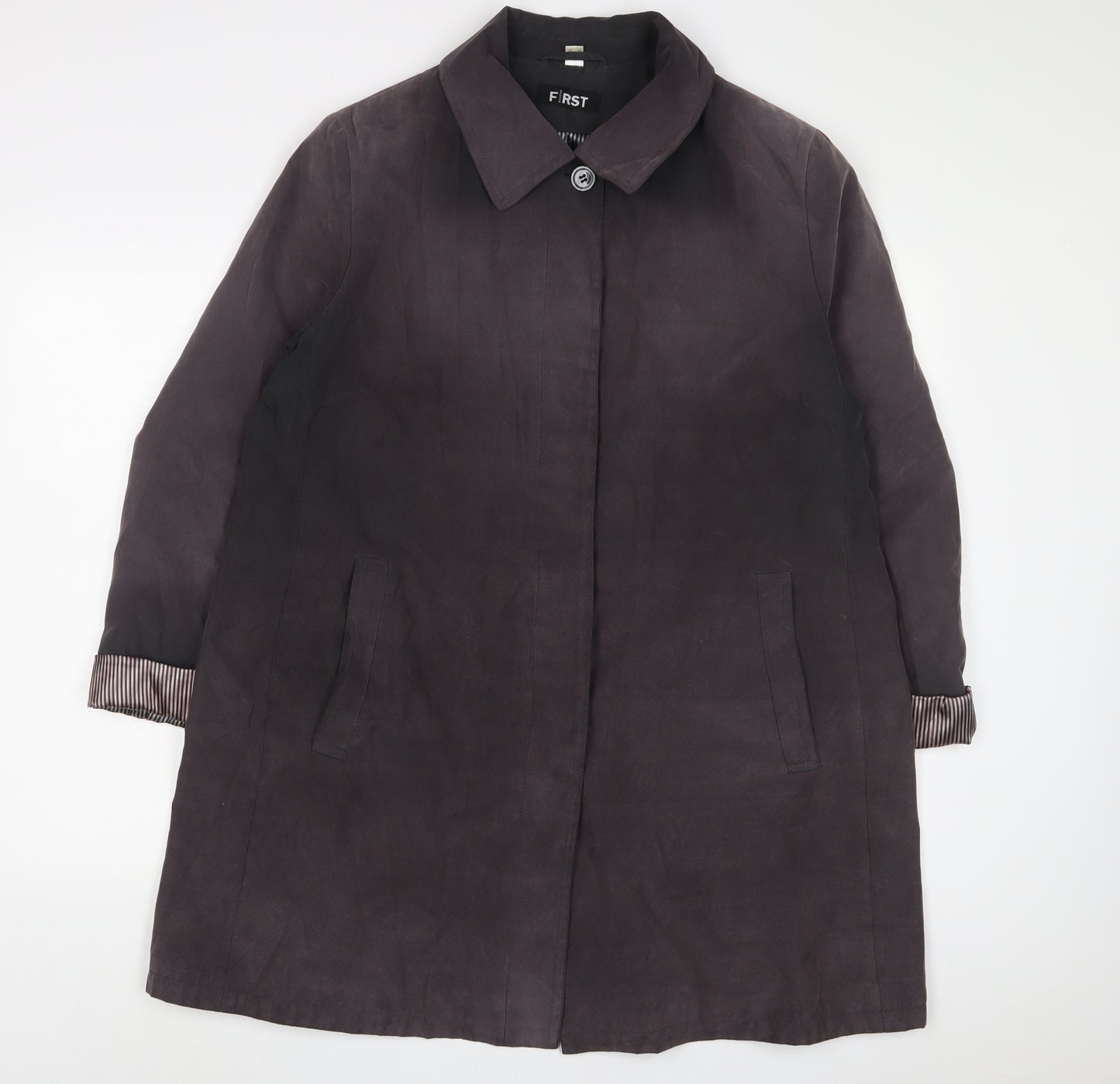 First Avenue Womens Purple Jacket Size 20 Button