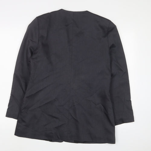 Jake Womens Blue Jacket Blazer Size 14 Button