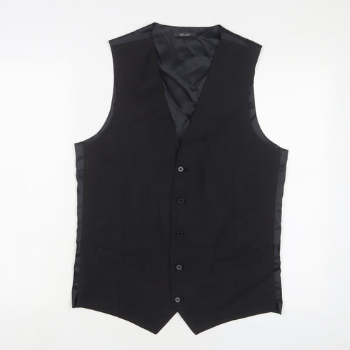 Marks and Spencer Mens Grey Wool Jacket Suit Waistcoat Size 38 Regular