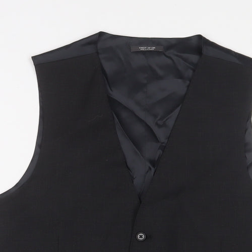 Marks and Spencer Mens Grey Wool Jacket Suit Waistcoat Size 38 Regular