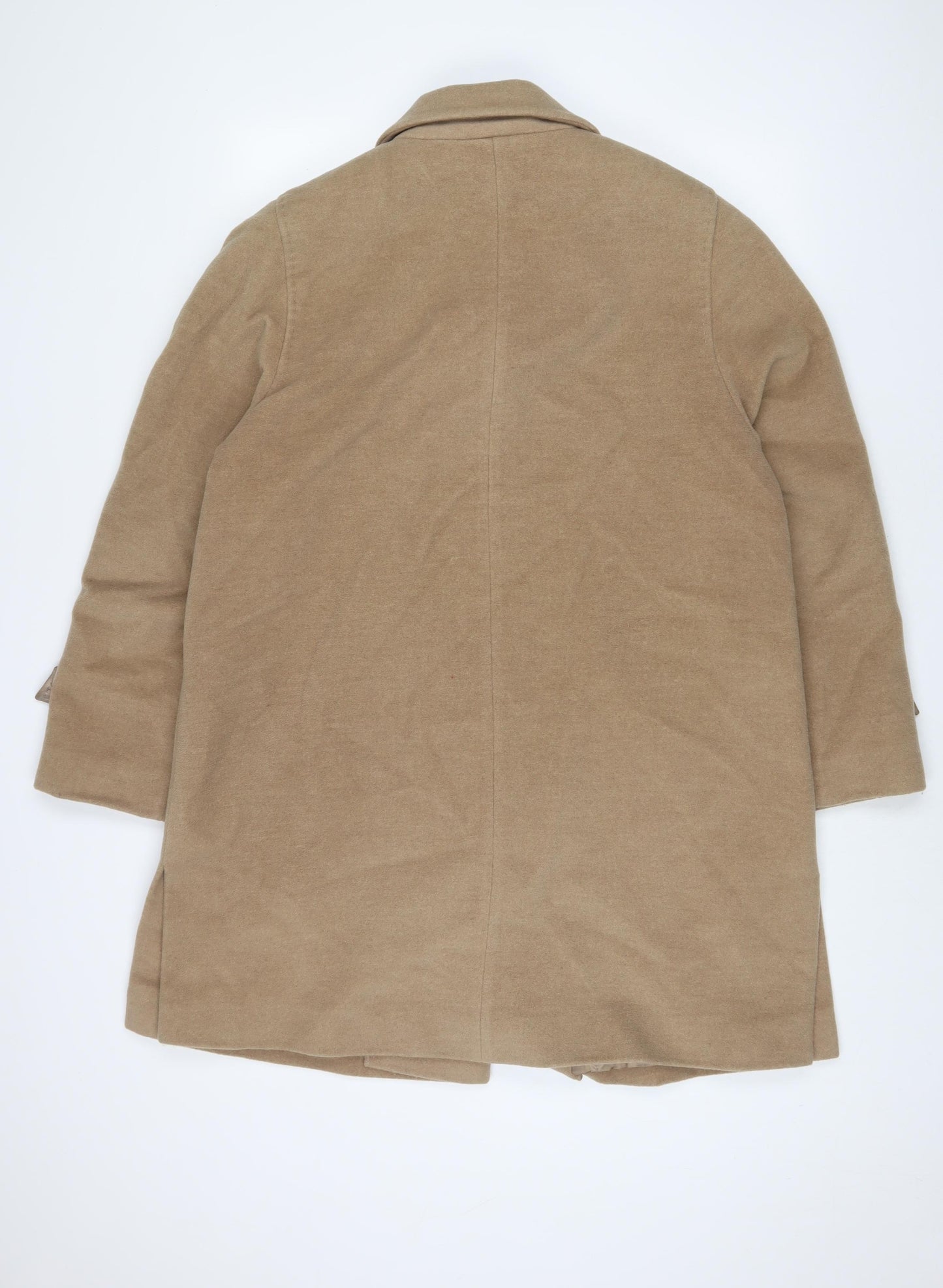 MARCONA Womens Brown Overcoat Coat Size 16 Button