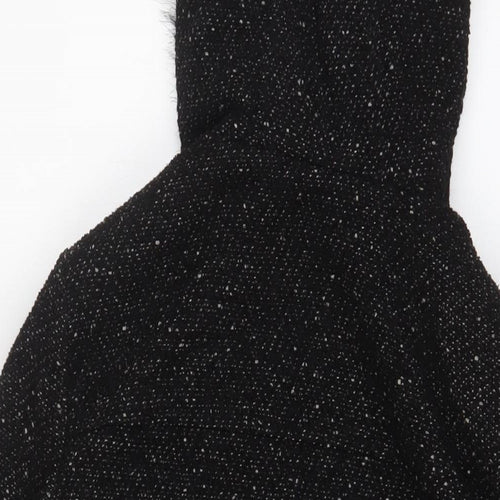 New Look Womens Black Jacket Coat Size 12 Zip