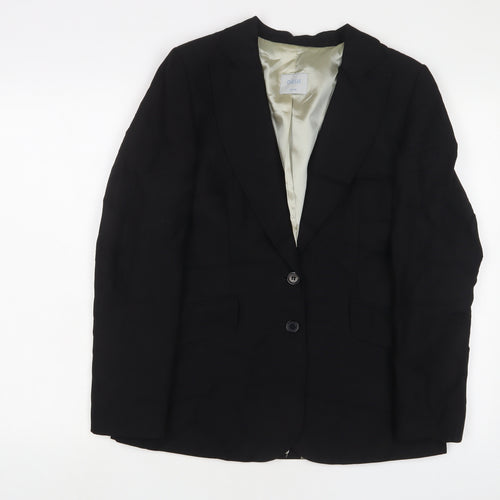 Oasis Womens Black Jacket Blazer Size 10 Button