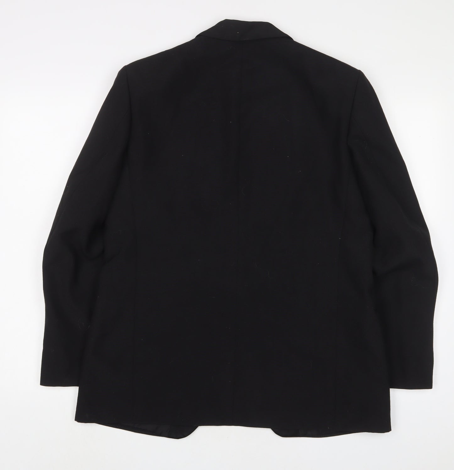 Dunn&Co Mens Black Wool Jacket Suit Jacket Size 38 Regular