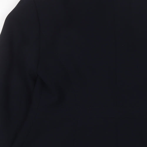 Linea Womens Blue Jacket Blazer Size 10 Button