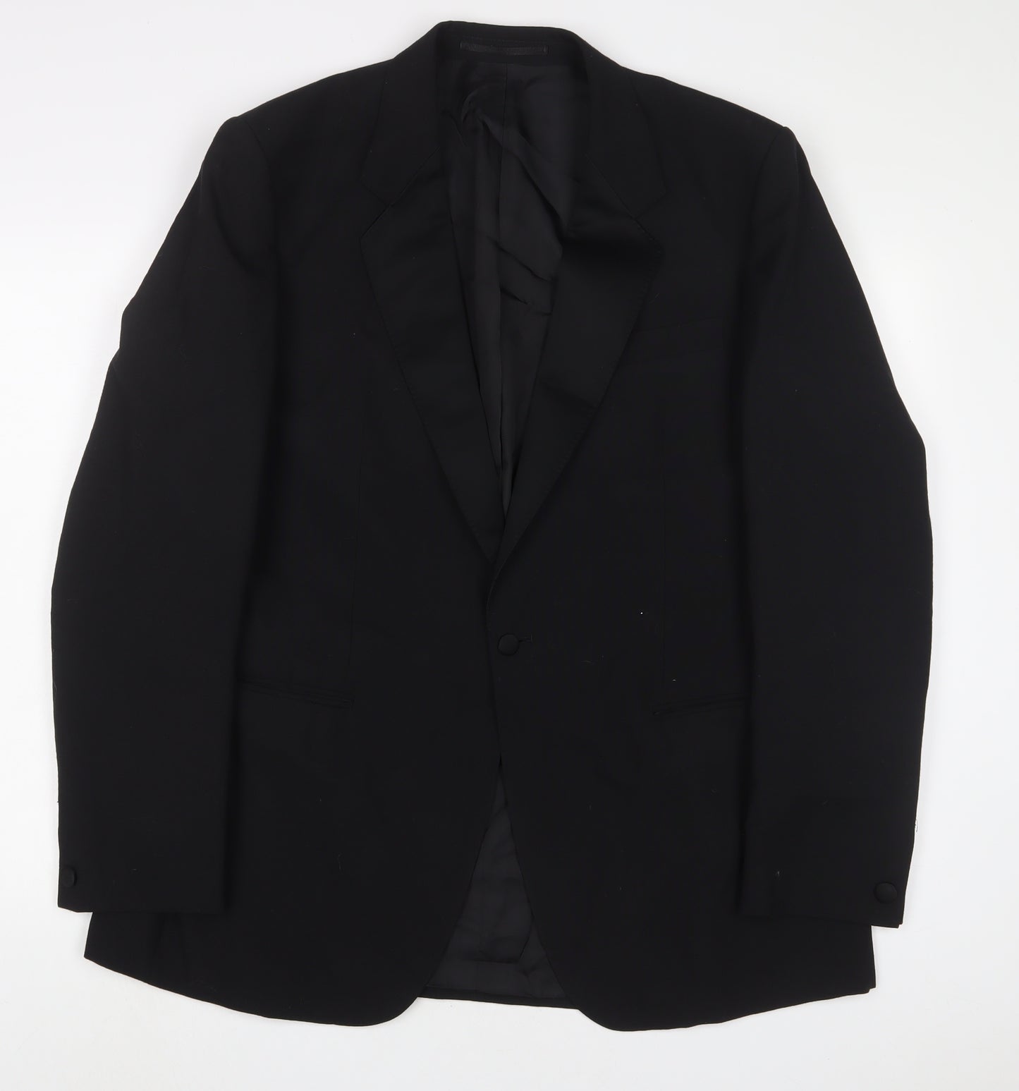 varteks Mens Black Wool Jacket Suit Jacket Size 40 Regular