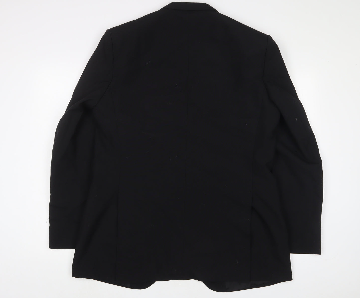 varteks Mens Black Wool Jacket Suit Jacket Size 40 Regular