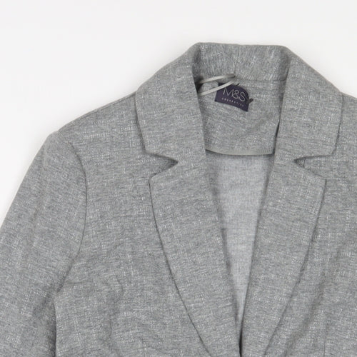 Marks and Spencer Womens Grey Jacket Size 8 - Open