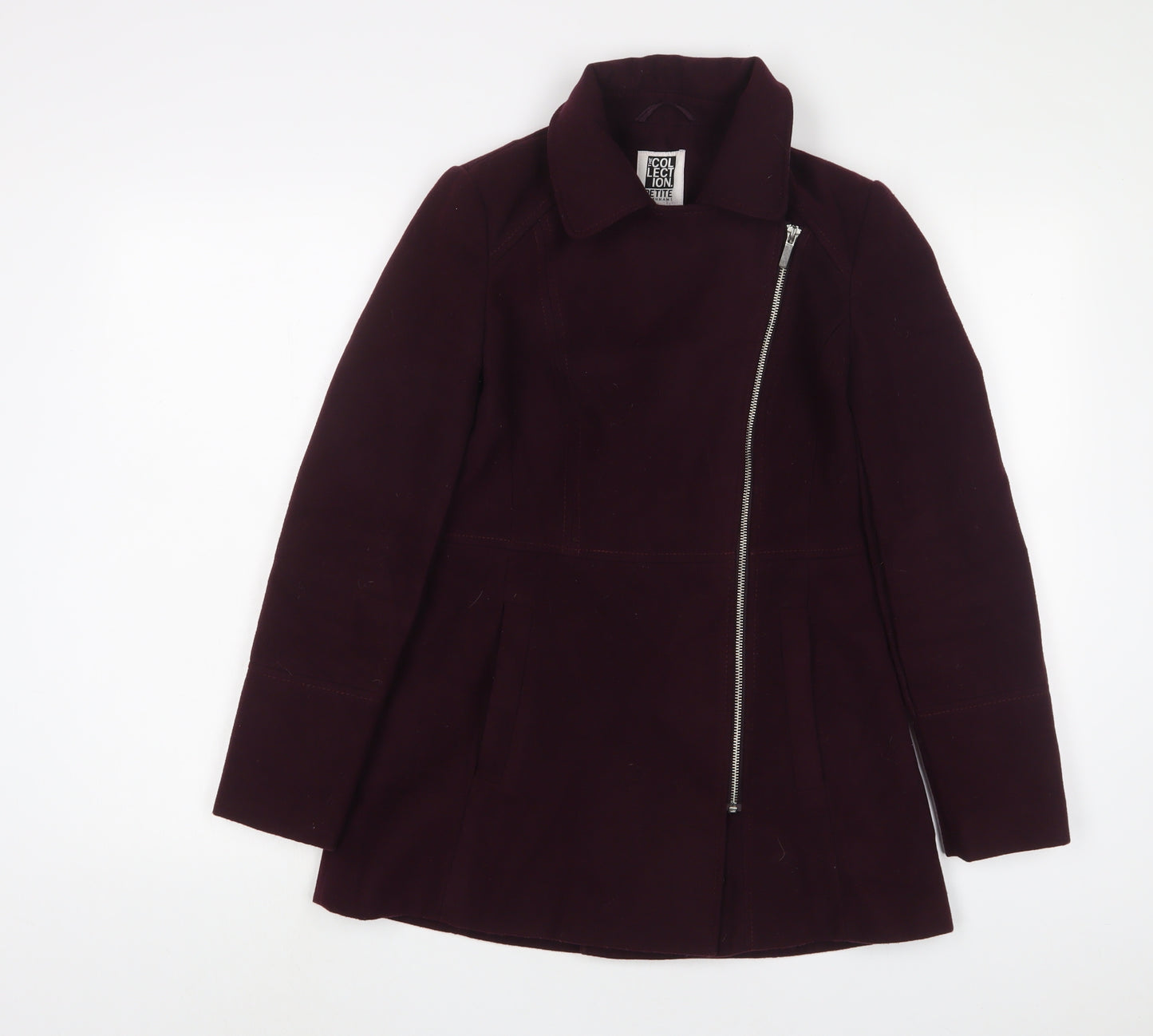 Debenhams Womens Purple Jacket Size 8 Zip