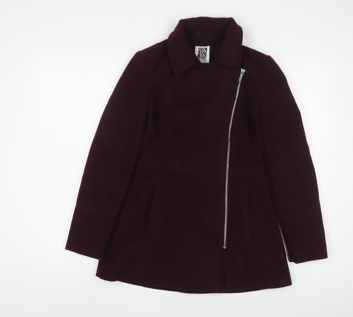 Debenhams Womens Purple Jacket Size 8 Zip