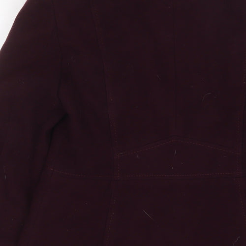 Debenhams Womens Purple Jacket Size 8 Zip