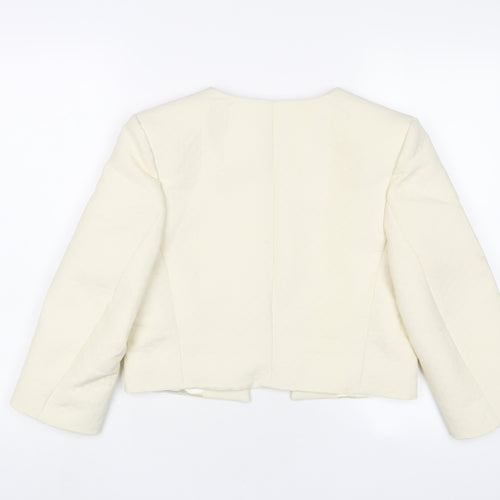 Closet Womens Ivory Jacket Size 10 - Open