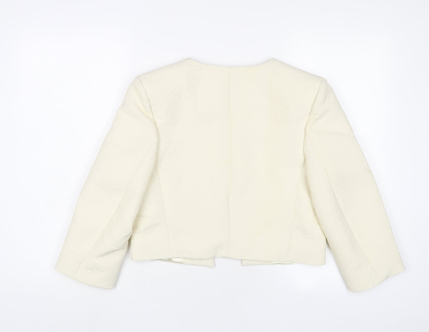 Closet Womens Ivory Jacket Size 10 - Open