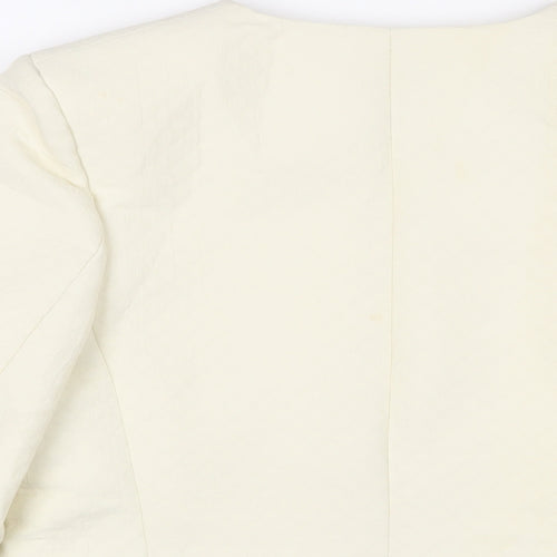 Closet Womens Ivory Jacket Size 10 - Open