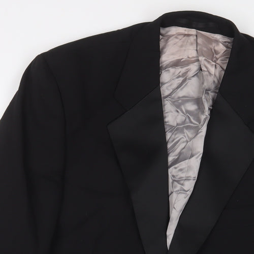 Sovereign Code Mens Black Wool Jacket Suit Jacket Size 44 Regular