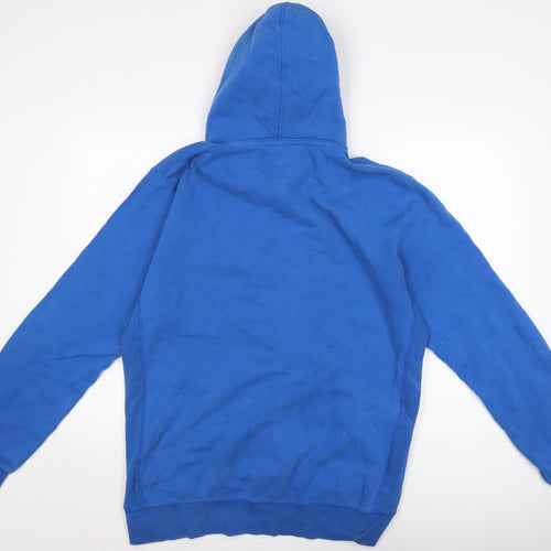 Superdry Mens Blue Cotton Pullover Hoodie Size XL
